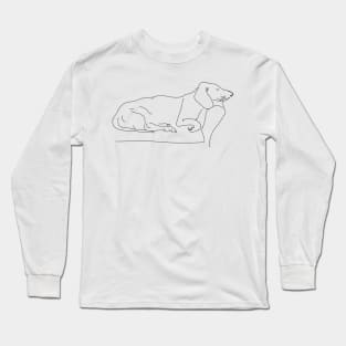 Sleeping Dachshund Long Sleeve T-Shirt